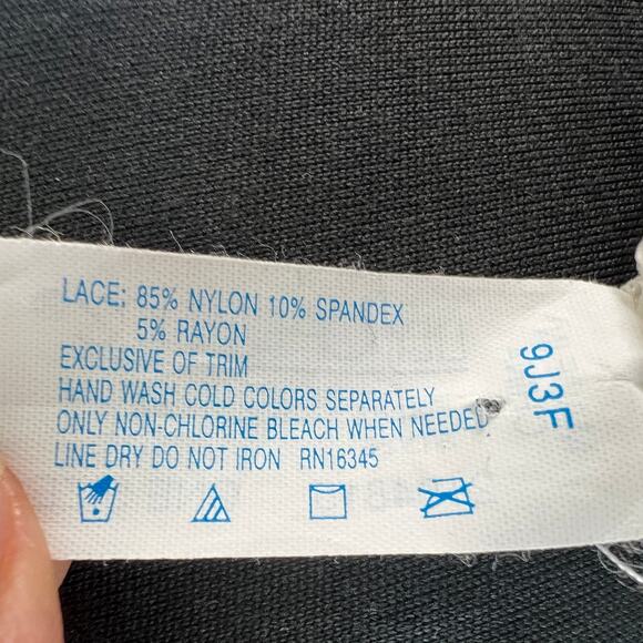 Vintage Lily Of France White Hollywood Garter Belt Stretch Floral Lace One Size - Picture 7 of 7